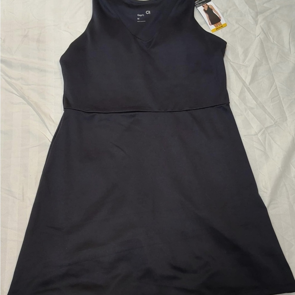 GAPFit Bkack Tank Dress with shorts Sz XL - Picture 3 of 5